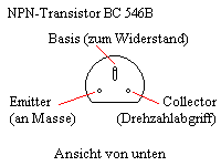 Transistor von unten